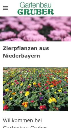 Vorschau der mobilen Webseite www.gartenbau-gruber.de, Gartenbau Gruber, Straubing