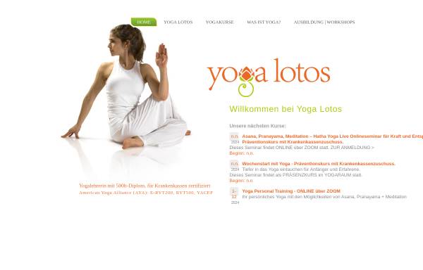 Vorschau von www.yogalotos.de, Yoga Lotos