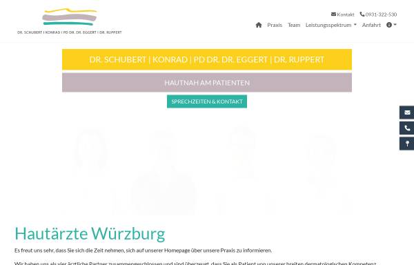 Vorschau von www.hautaerzte-wuerzburg.de, Praxis Dr. Schubert, Dr. Frank, Dr. Beck-Bohlen, Dr. Kristen