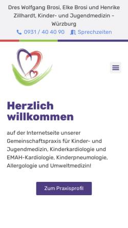 Vorschau der mobilen Webseite www.praxis.wbrosi.de, Dr. med. Wolfgang Brosi