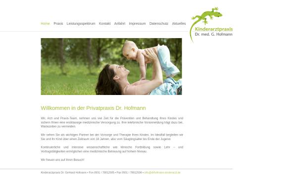 Vorschau von www.drhofmann-kinderarzt.de, Kinderarztpraxis Dr. med. Gerhard Hofmann