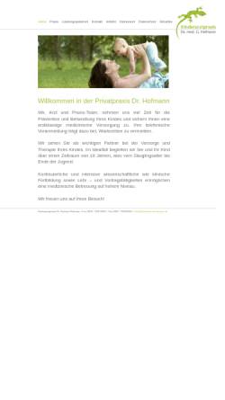 Vorschau der mobilen Webseite www.drhofmann-kinderarzt.de, Kinderarztpraxis Dr. med. Gerhard Hofmann