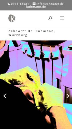 Vorschau der mobilen Webseite zahnarzt-dr-kuhmann.de, Dr. Hanns-Konrad Kuhmann