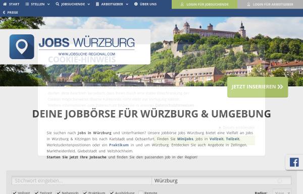 Vorschau von www.jobs-wuerzburg.de, Jobs Würzburg