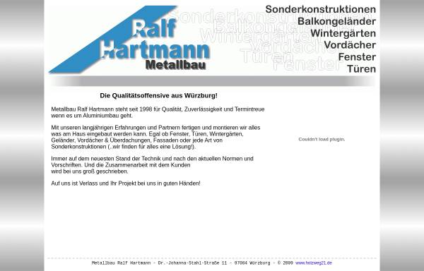 Vorschau von www.mb-hartmann.de, Metallbau Ralf Hartmann