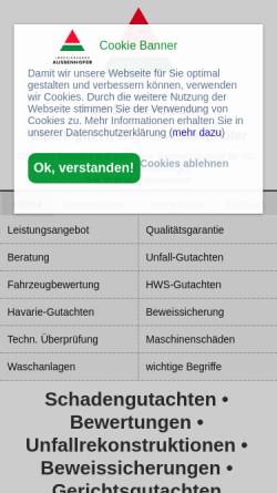 Vorschau der mobilen Webseite www.aussenhofer.de, Dipl.-Ing. (FH) Werner Außenhofer