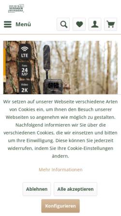 Vorschau der mobilen Webseite www.seissiger.eu, Anton Seissiger GmbH