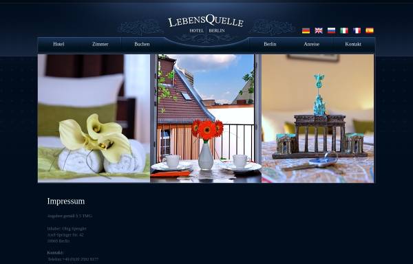 Vorschau von www.hotel-lebensquelle.de, Hotel LebensQuelle
