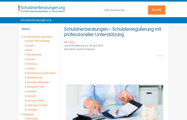 Vorschau von www.schuldnerberatungen-berlin.de, Krüger & Müller UG