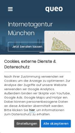 Vorschau der mobilen Webseite www.marit.ag, queo München AG