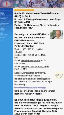 Vorschau der mobilen Webseite www.dr-ww.de, Westpfahl-Wiesener, Dr. med. K.-P.