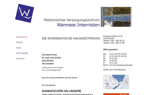 Vorschau von www.wannsee-internisten.de, Schöbel, Tilo Wannsee-Internisten