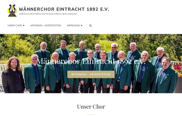 Vorschau von www.mc1892ev.de, Männerchor Eintracht 1892 e. V. Berlin-Mahlsdorf
