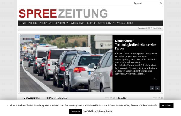 Vorschau von www.spreezeitung.de, Spreezeitung