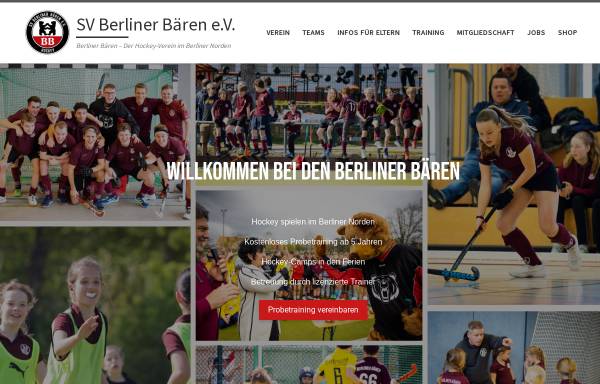Vorschau von baerenhockey.de, SV Berliner Bären e.V. - Badminton