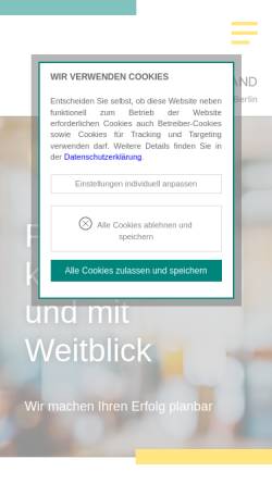 Vorschau der mobilen Webseite www.etl.de, EKW-Treuhand GmbH