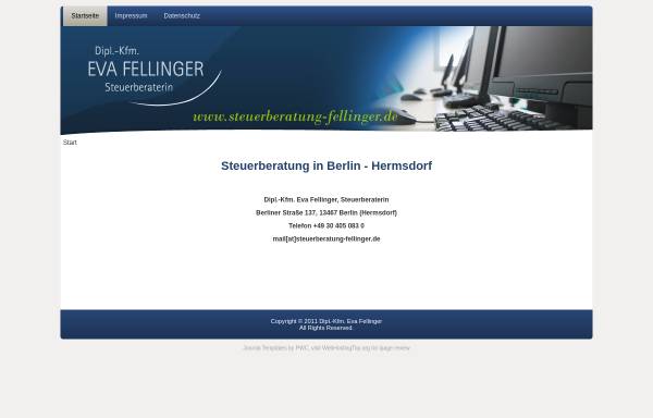 Vorschau von www.steuerberatung-fellinger.de, Dipl.-Kfm. Eva Fellinger