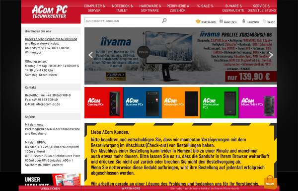 Vorschau von www.acom-pc.de, Acom PC-Technikcenter