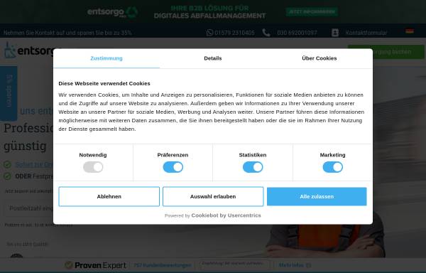 Vorschau von www.entsorgo.de, Entrümpelung Berlin
