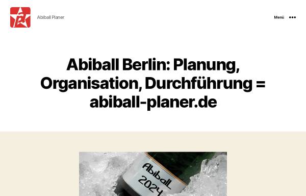 Abiball Planer