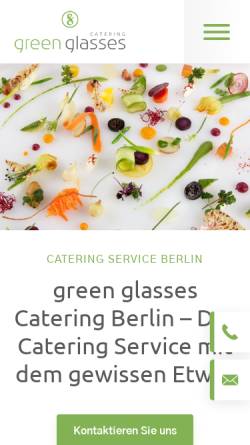 Vorschau der mobilen Webseite www.greenglasses.de, Green Glasses