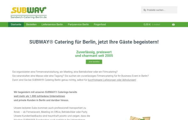 Vorschau von www.sandwich-catering-berlin.de, Subway Catering