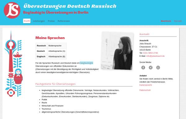 Vorschau von www.juliastrauch.de, Julia Strauch