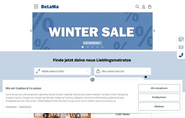 Vorschau von www.belama.de, BeLaMa, Inhaber Dawid Özkök