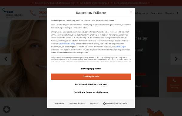 Vorschau von www.campusnaturalis.de, Campus Naturalis