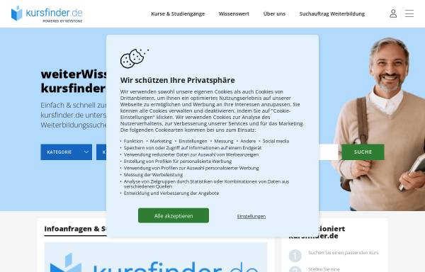 Vorschau von www.kursfinder.de, Kursfinder GmbH