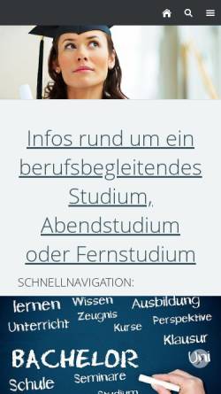 Vorschau der mobilen Webseite www.studium-news.de, Studium-News.de