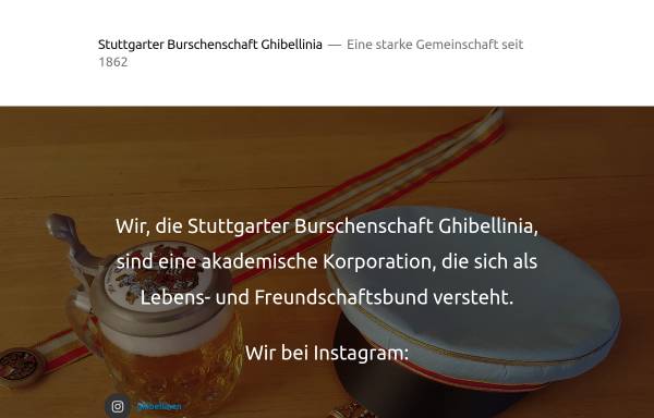 Vorschau von www.ghibellinia-stuttgart.de, Stuttgarter Burschenschaft Ghibellinia