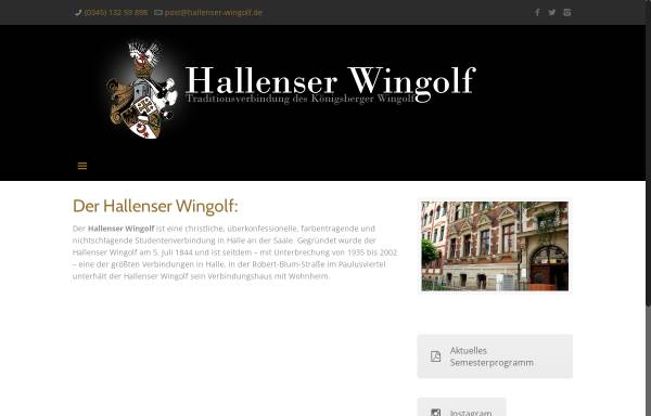 Vorschau von www.hallenser-wingolf.de, Hallenser Wingolf