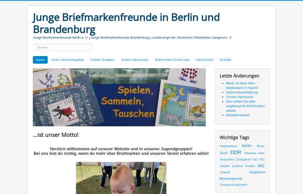 Vorschau von www.dphj-berlin-brandenburg.de, Landesring Brandenburg der Deutschen Philatelisten-Jugend e. V.