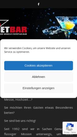 Vorschau der mobilen Webseite mietbar.de, MietBar - Manuela Jochintke