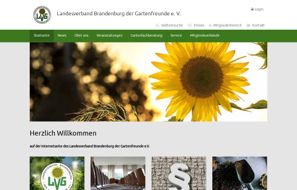 Vorschau von www.gartenfreunde-lv-brandenburg.de, Landesverband Brandenburg der Gartenfreunde e.V.
