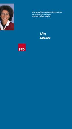 Vorschau der mobilen Webseite www.uta-mueller.de, Müller, Uta