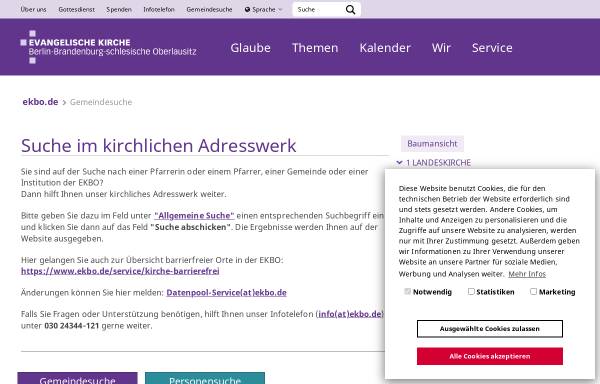 Vorschau von www.ekbo.de, Adresswerk