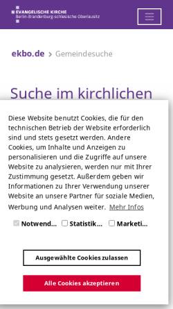 Vorschau der mobilen Webseite www.ekbo.de, Adresswerk