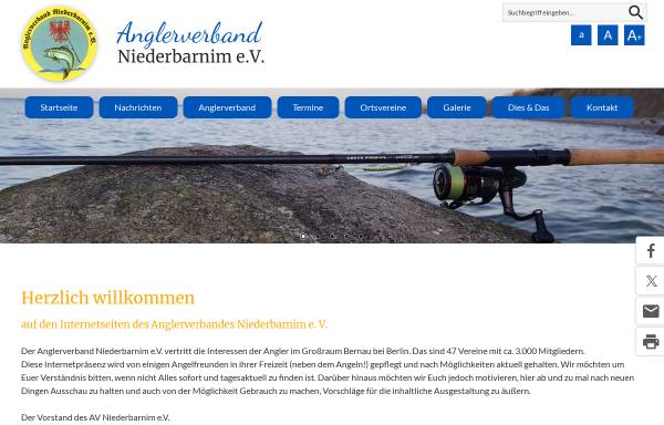 Vorschau von www.av-niederbarnim.de, Anglerverband Niederbarnim e.V.