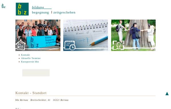 Vorschau von www.bbz-bernau.de, Bildung, Begegnung, Zeitgeschehen Bernau e.V.