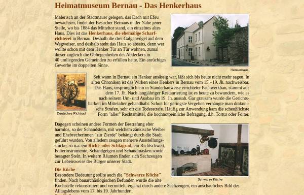 Vorschau von www.bernau-b-berlin.de, Henkerhaus Bernau - Heimatmuseum Bernau