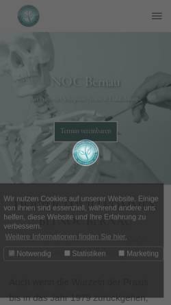 Vorschau der mobilen Webseite noc-bernau.de, NOC Bernau - Dres. Per Petzold-Bradley, Dirk Nestler und Ralf Butter