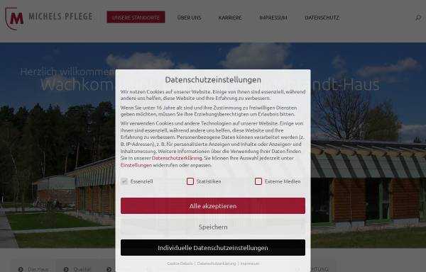 Vorschau von www.wachkomazentrum-bernau.de, Wachkomazentrum Regine-Hildebrandt-Haus - Barnim Pflege GmbH
