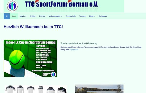 Vorschau von www.ttcbernau.de, TTC SportForum Bernau e.V.
