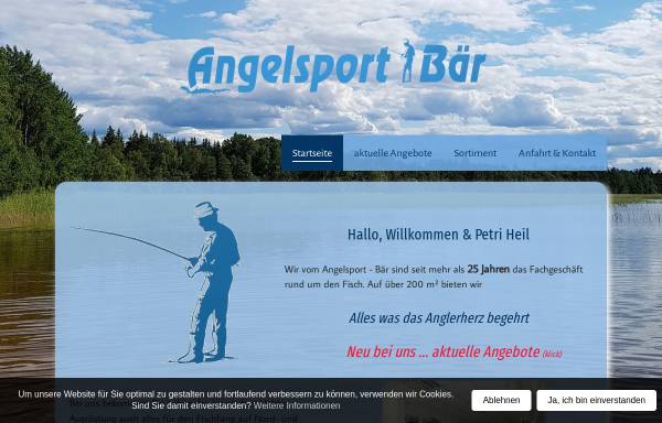Vorschau von angelsport-baer.de, Angelsport Bär - Andreas Bär & Marko Schulz GbR