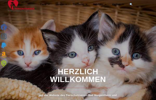 Vorschau von www.tierheim-mergentheim.de, Tierschutzverein Bad Mergentheim und Umgebung e.V.