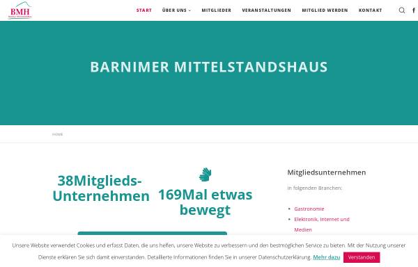 Vorschau von bmhbernau.de, Barnimer Mittelstandshaus - Barnimer MittelstandsHaus e. V.