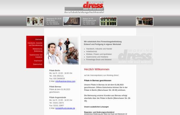 Vorschau von www.working-dress.com, Working Dress