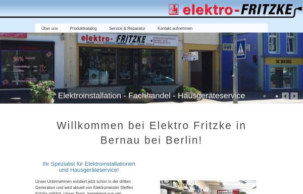Vorschau von www.elektro-fritzke.de, Elektro Fritzke